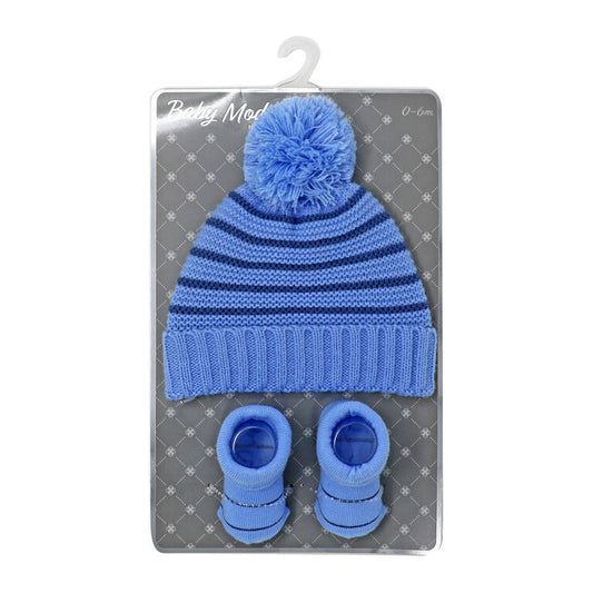 Warm Hat & Booties Set